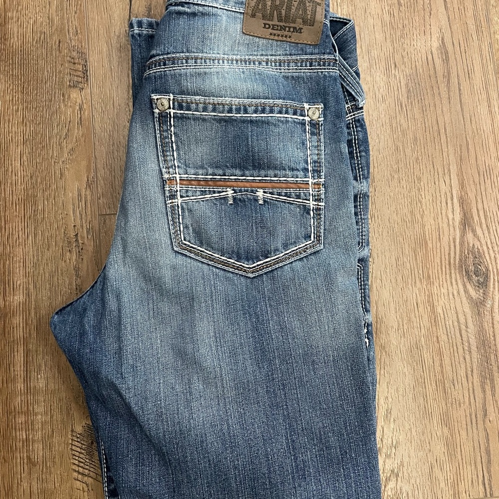 Ariat Men's Blue Straight Leg Jeans